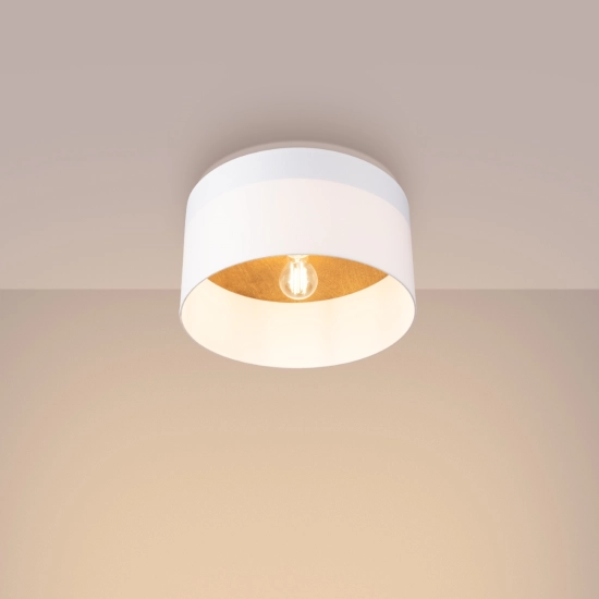 Plafon TELESTO biały/jasny brąz SL.1393 SOLLUX LIGHTING