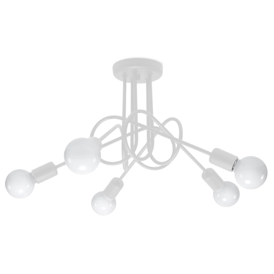 Żyrandol LOOP 5 biały SL.1432 SOLLUX LIGHTING