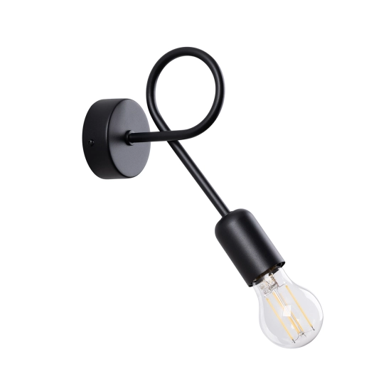 Kinkiet LOOP czarny SL.1433 SOLLUX LIGHTING
