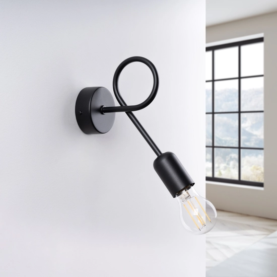 Kinkiet LOOP czarny SL.1433 SOLLUX LIGHTING