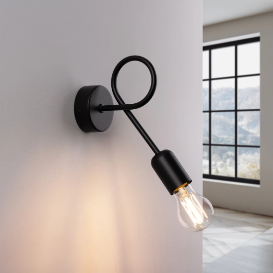 Kinkiet LOOP czarny SL.1433 SOLLUX LIGHTING