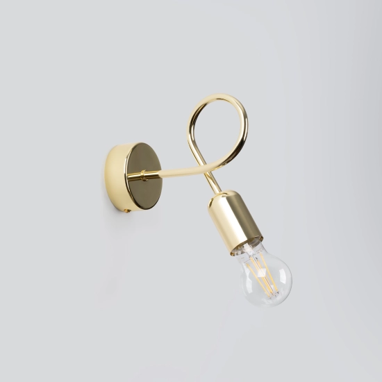Kinkiet LOOP złoty połysk SL.1436 SOLLUX LIGHTING
