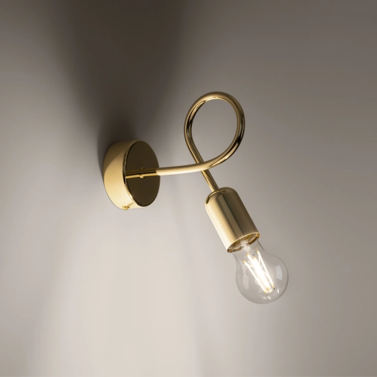 Kinkiet LOOP złoty połysk SL.1436 SOLLUX LIGHTING