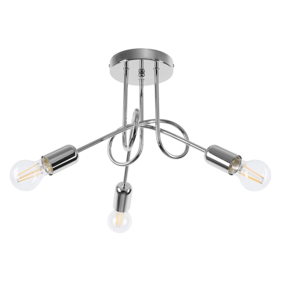 Żyrandol LOOP 3 chrom SL.1440 SOLLUX LIGHTING