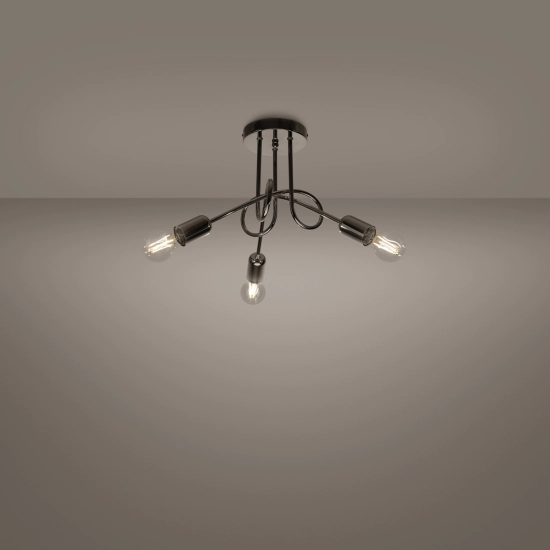 Żyrandol LOOP 3 chrom SL.1440 SOLLUX LIGHTING
