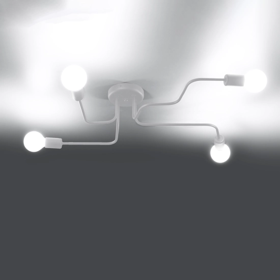 Żyrandol VECTOR 4 biały SL.1442 SOLLUX LIGHTING