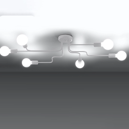 Żyrandol VECTOR 6 biały SL.1443 SOLLUX LIGHTING