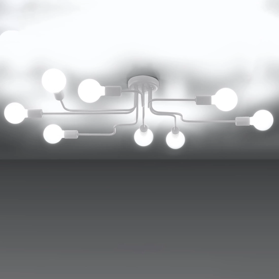 Żyrandol VECTOR 8 biały SL.1444 SOLLUX LIGHTING