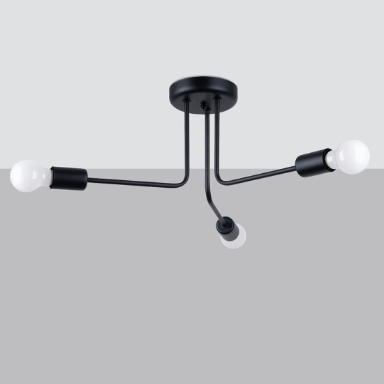 Żyrandol NORAH 3 czarny SL.1450 SOLLUX LIGHTING
