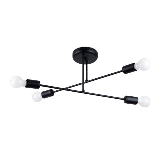 Żyrandol NORAH 4 czarny SL.1451 SOLLUX LIGHTING