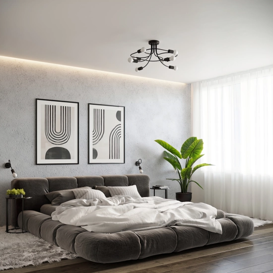 Kinkiet LEVAR czarny SL.1454 SOLLUX LIGHTING