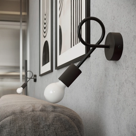 Żyrandol LEVAR 4 czarny SL.1455 SOLLUX LIGHTING