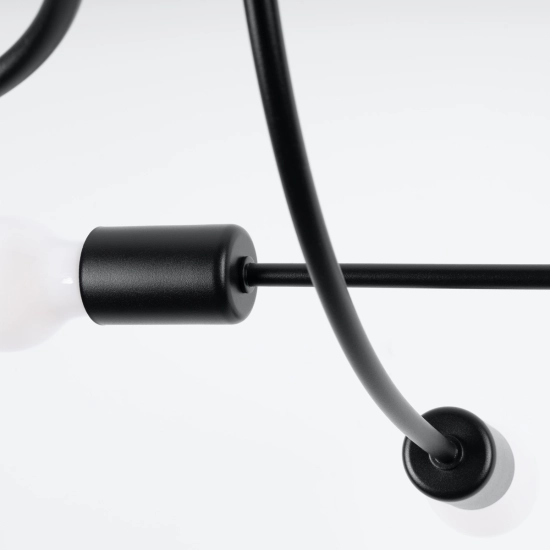 Żyrandol LEVAR 6 czarny SL.1456 SOLLUX LIGHTING