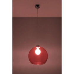 Lampa Wisząca BALL Czerwony SL.0253 SOLLUX LIGHTING