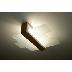 Plafon FENIKS 2 w kolorze naturalnego drewna SL.0076 SOLLUX LIGHTING