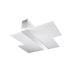 Plafon MASSIMO Chrom Mleczne Szkło SL.0188 SOLLUX LIGHTING
