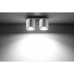 Plafon podwójny Orbis 2 Biały SL.0056 SOLLUX LIGHTING