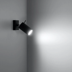 Kinkiet RING czarny SL.0091 SOLLUX LIGHTING