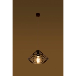 Lampa wisząca UMBERTO Czarna SL.0294 SOLLUX LIGHTING