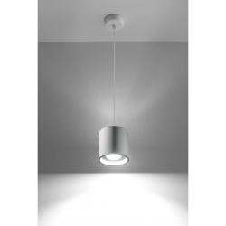 Okrągła lampa wisząca Orbis Biały walec SL.0053 SOLLUX LIGHTING