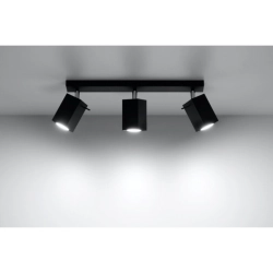 Plafon MERIDA 3 czarny SL.0101 SOLLUX LIGHTING