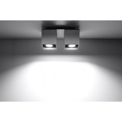 Plafon Quad 2 Szary SL.0064 SOLLUX LIGHTING