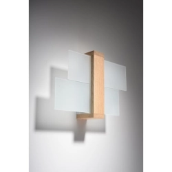 Kinkiet FENIKS 1 w kolorze naturalnego drewna SL.0077 SOLLUX LIGHTING