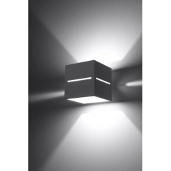 Kinkiet LOBO Szary SL.0205 Sollux Lighting