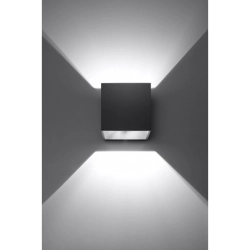Kinkiet Quad Czarny kostka SL.0057 SOLLUX LIGHTING