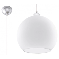 Lampa Wisząca 30cm BALL Biała SL.0256 SOLLUX LIGHTING
