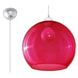 Lampa Wisząca BALL Czerwony SL.0253 SOLLUX LIGHTING