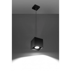 Lampa wisząca Quad Czarny kostka SL.0060 SOLLUX LIGHTING