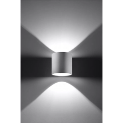 Okrągła lampa ścienna kinkiet Orbis Biały walec SL.0050 SOLLUX LIGHTING