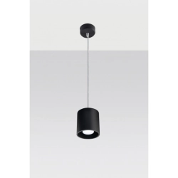 Okrągła lampa wisząca Orbis Czarny SL.0051 SOLLUX LIGHTING