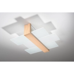 Plafon FENIKS 2 w kolorze naturalnego drewna SL.0076 SOLLUX LIGHTING
