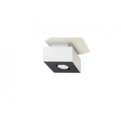 Plafon Kwadrat Mono 1 Biały SL.0066 SOLLUX LIGHTING
