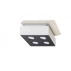 Plafon Kwadrat Mono 4 Biały SL.0069 SOLLUX LIGHTING