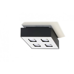 Plafon Kwadrat Mono 4 Czarny SL.0073 SOLLUX LIGHTING