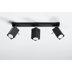 Plafon MERIDA 3 czarny SL.0101 SOLLUX LIGHTING