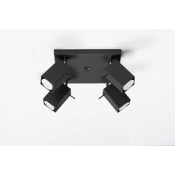 Plafon MERIDA 4 czarny SL.0102 SOLLUX LIGHTING