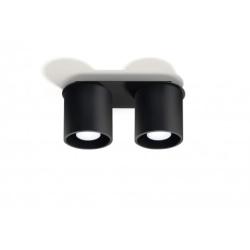 Plafon podwójny Orbis 2 Czarny SL.0054 SOLLUX LIGHTING