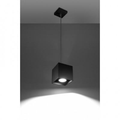 Lampa wisząca Quad Czarny kostka SL.0060 SOLLUX LIGHTING