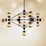 Lampa wisząca ASTRIFERO-15 bursztynowo czarna 110 cm ST-9047-15 Step into design