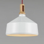Lampa wisząca NORDIC WOODY biało drewniana 35 cm ST-5097A Step into design