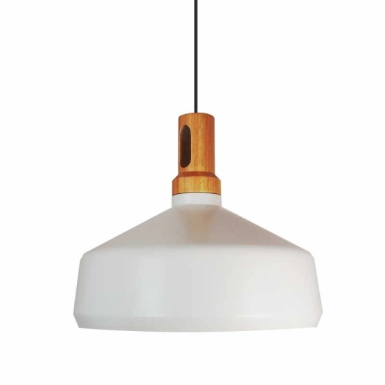 Lampa wisząca NORDIC WOODY biało drewniana 35 cm ST-5097A Step into design - zdjęcie produktu