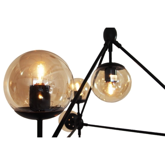 Lampa wisząca ASTRIFERO-10 bursztynowo czarna 91 cm ST-9047-10 Step into design