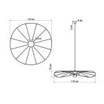 Lampa wisząca ESKOLA 110 czarna TH.011CZ SOLLUX LIGHTING