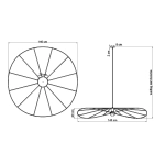 Lampa wisząca ESKOLA 140 czarna TH.012CZ SOLLUX LIGHTING