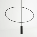 Lampa wisząca HOLAR 1 czarna TH.016CZ SOLLUX LIGHTING
