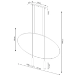 Lampa wisząca HOLAR 2 czarna TH.017CZ SOLLUX LIGHTING